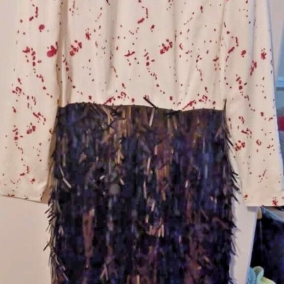 A Line Midi Dress Festive Size S Holiday - Picture 1 of 5